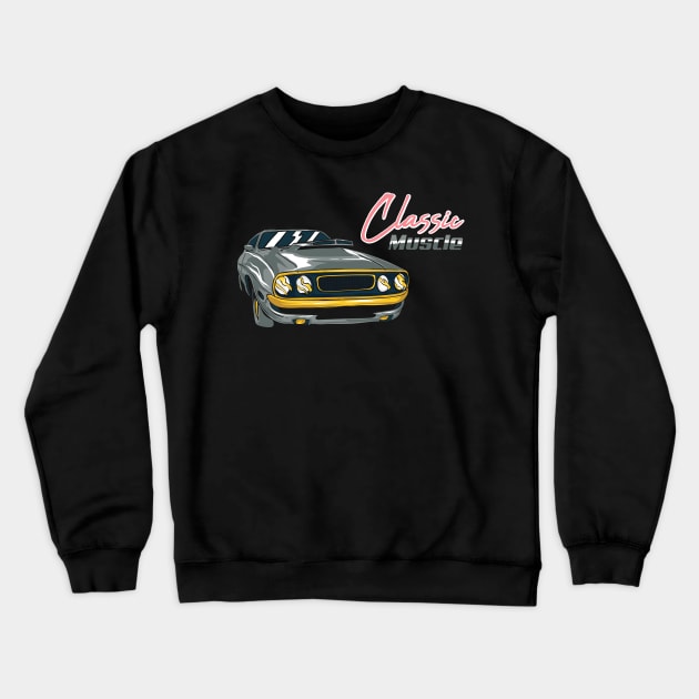 VINTAGE CARS: Classic Muscle Gift Crewneck Sweatshirt by woormle